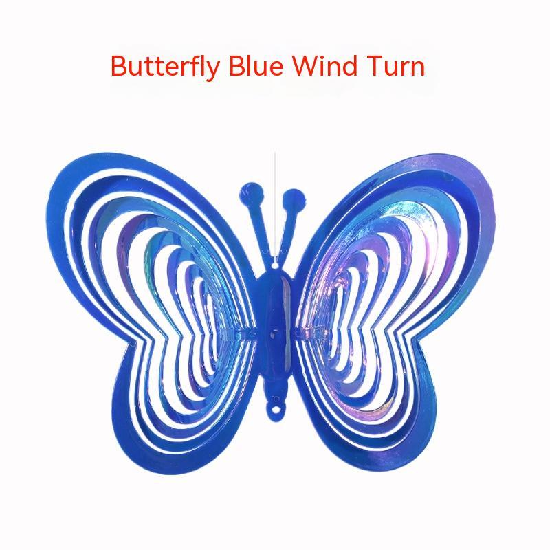 Colorful Butterfly 3D Reflective Wind Chimes