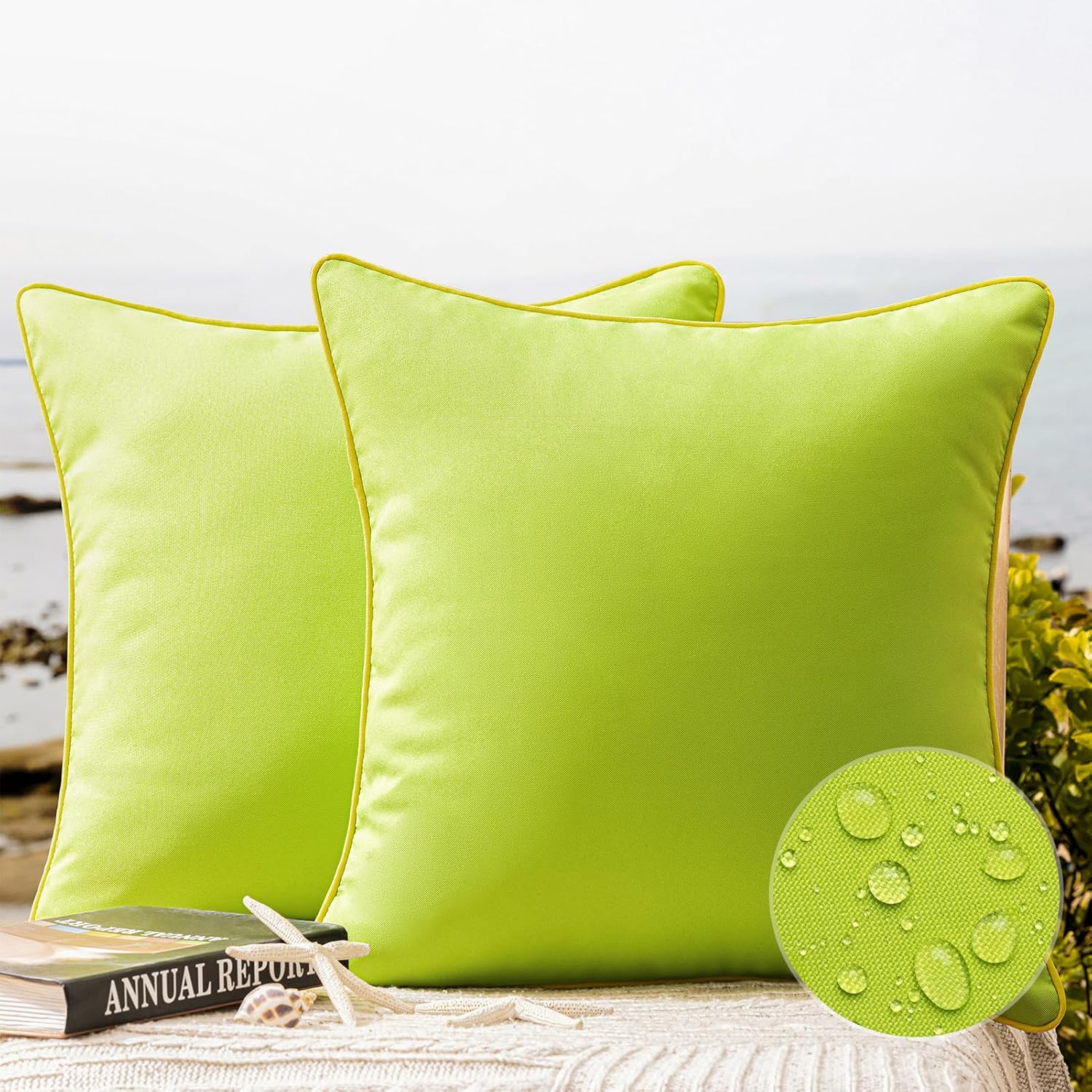 Waterproof Solid Decorative Outdoor Pillow Cover