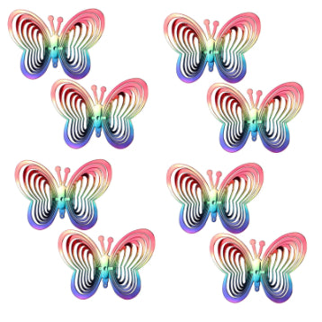 Colorful Butterfly 3D Reflective Wind Chimes