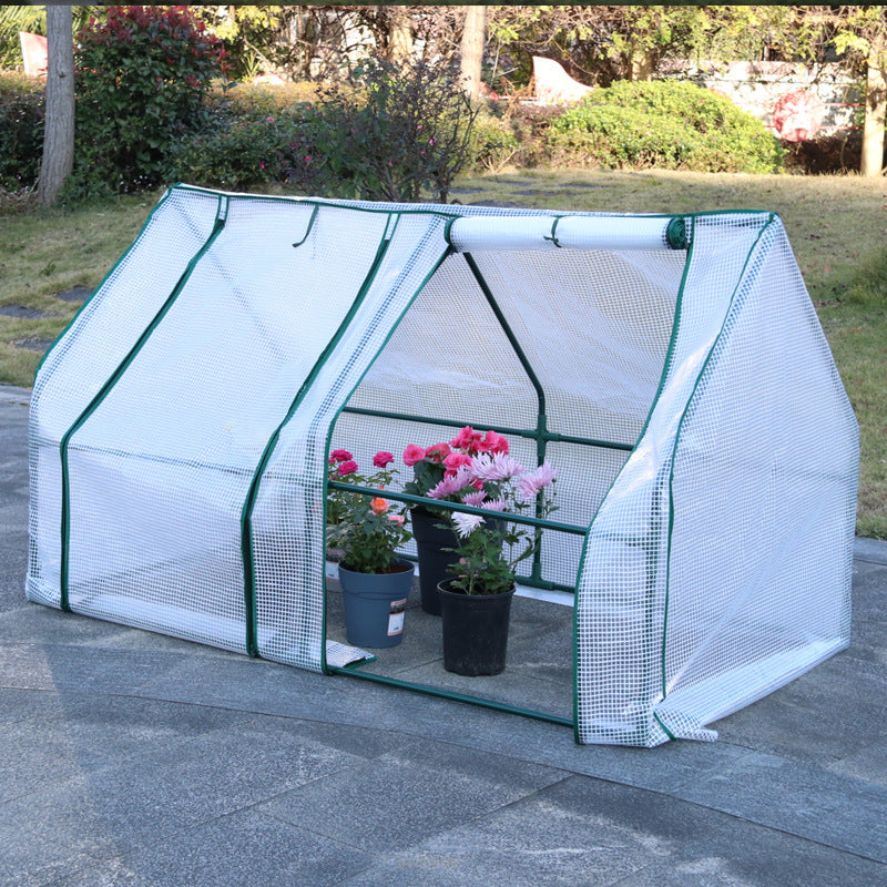 Mesh Fabric Insulated Greenhouse