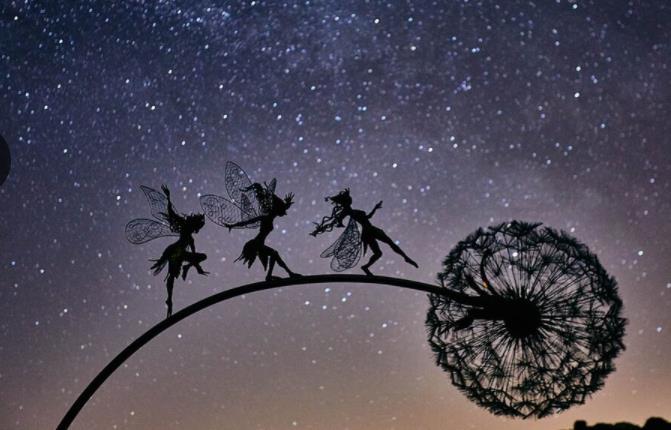 Flower Fairy Garden Sculptures