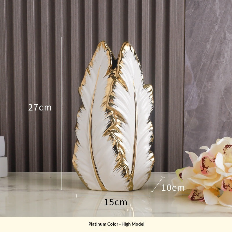 Ceramic Feather Vases