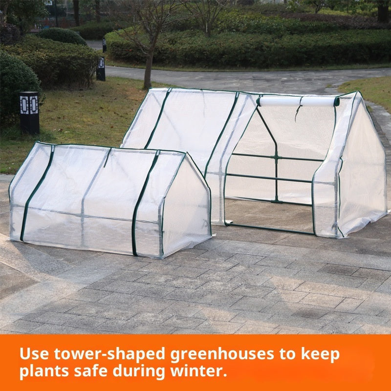 Mesh Fabric Insulated Greenhouse