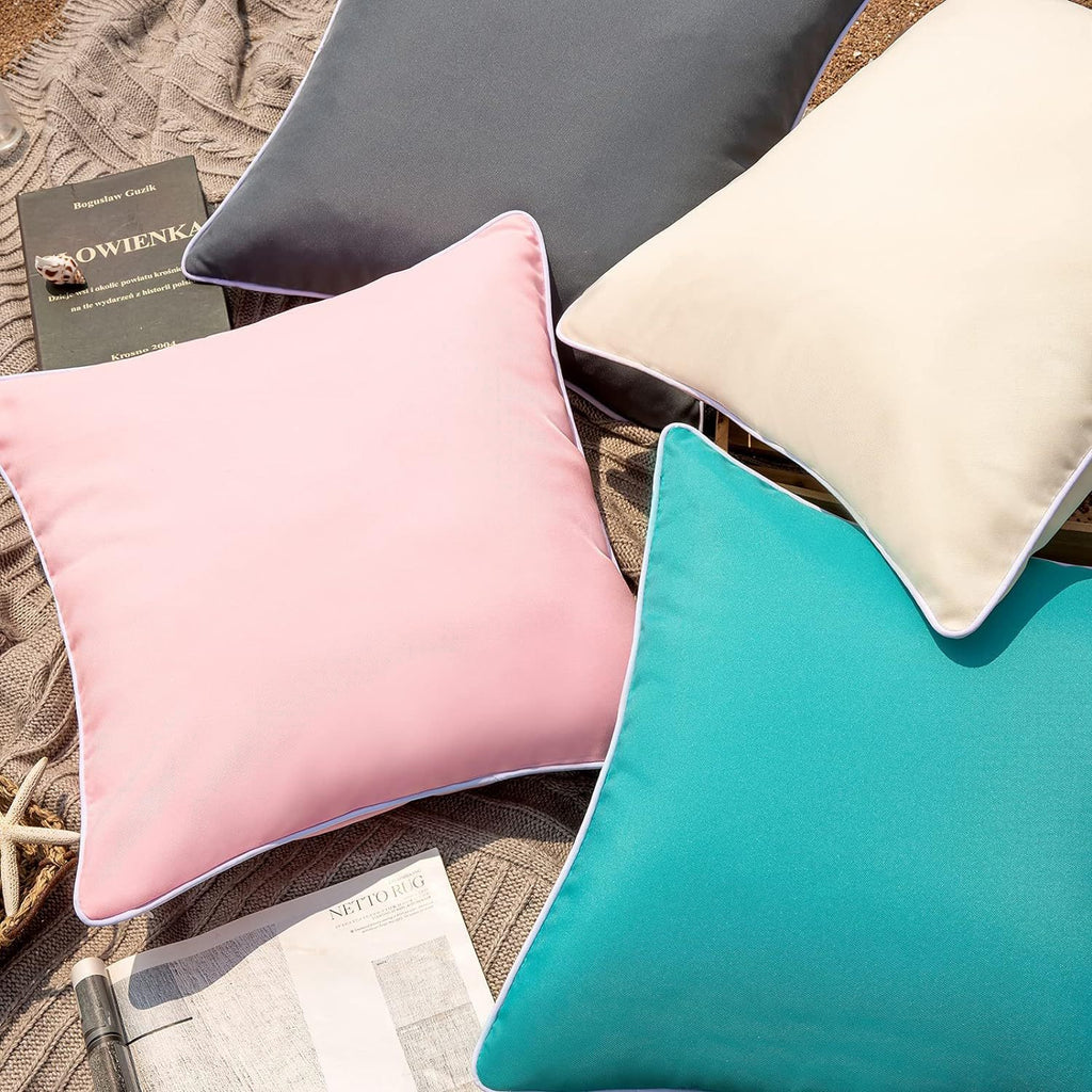 Waterproof Solid Decorative Outdoor Pillow Cover