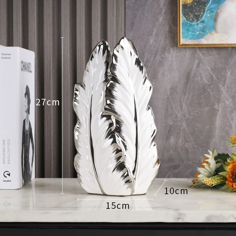 Ceramic Feather Vases