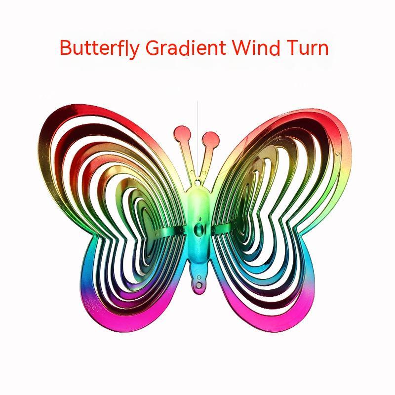 Colorful Butterfly 3D Reflective Wind Chimes