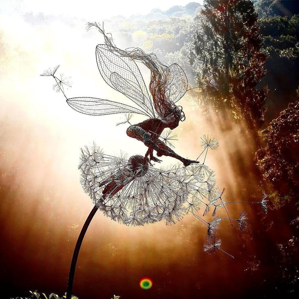 Flower Fairy Garden Sculptures