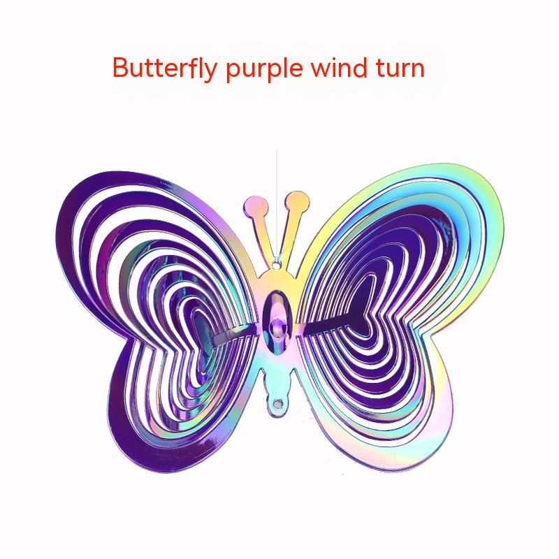 Colorful Butterfly 3D Reflective Wind Chimes