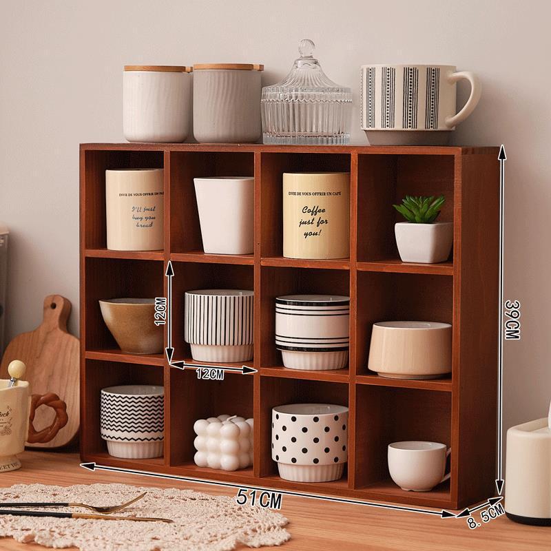 Wall-mounted Cup Rack And Storage Shelf
