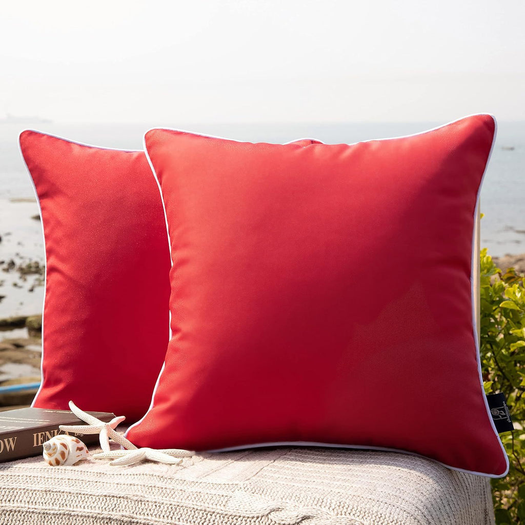 Waterproof Solid Decorative Outdoor Pillow Cover