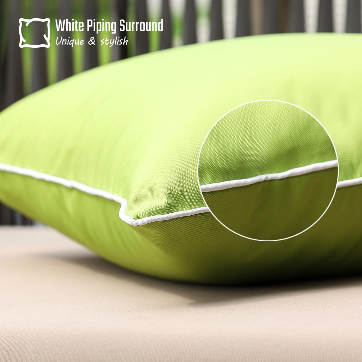 Waterproof Solid Decorative Outdoor Pillow Cover