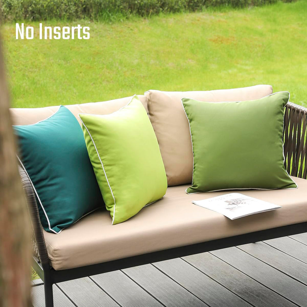 Waterproof Solid Decorative Outdoor Pillow Cover