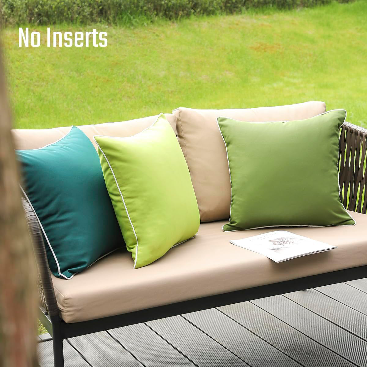 Waterproof Solid Decorative Outdoor Pillow Cover