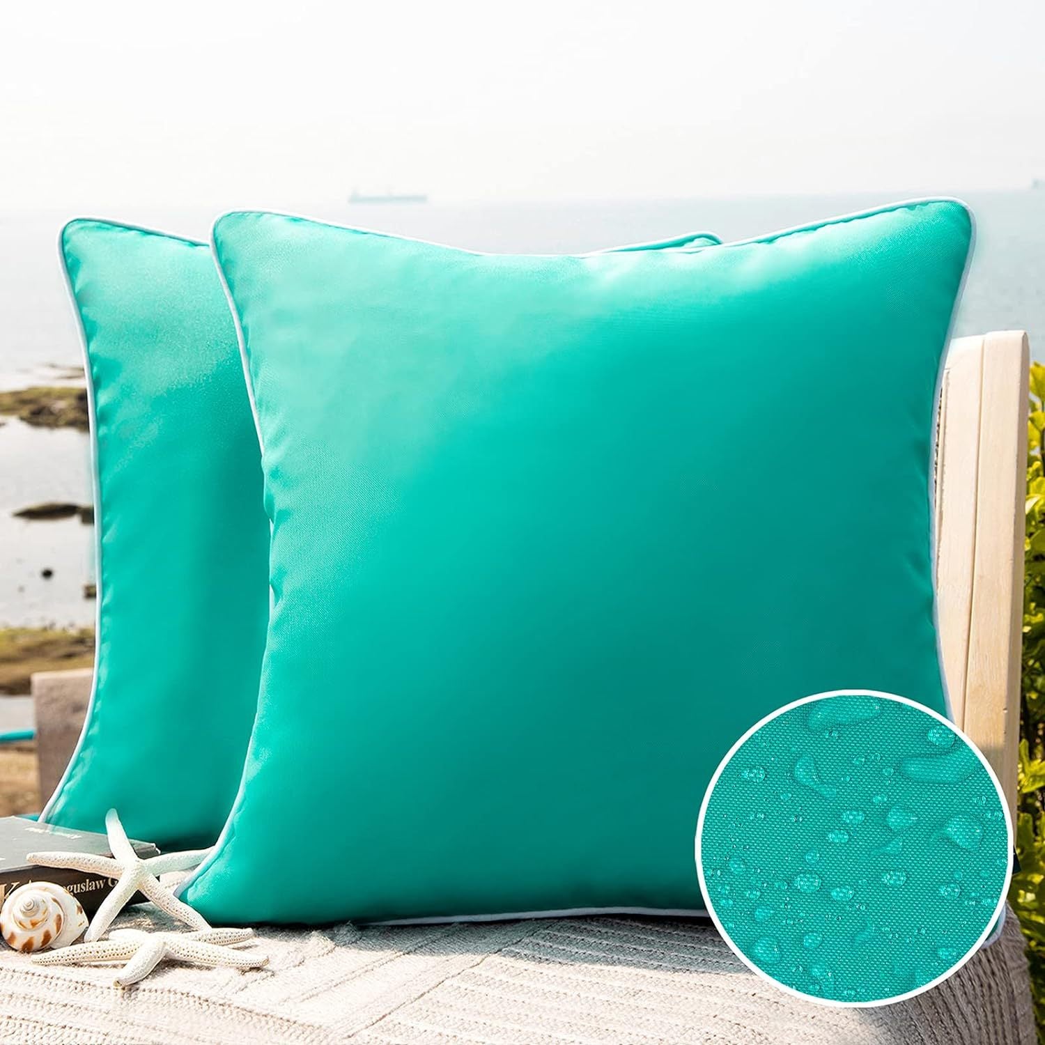 Waterproof Solid Decorative Outdoor Pillow Cover