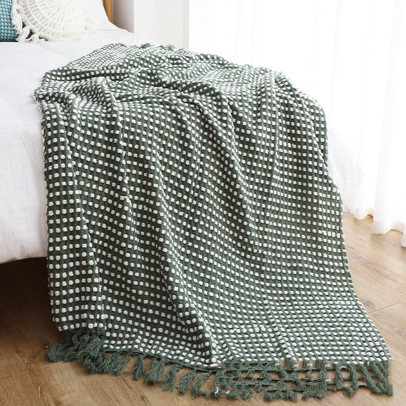 Chenille Knitted Casual Throw Blanket