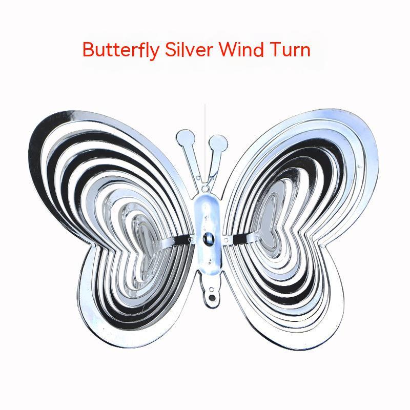Colorful Butterfly 3D Reflective Wind Chimes