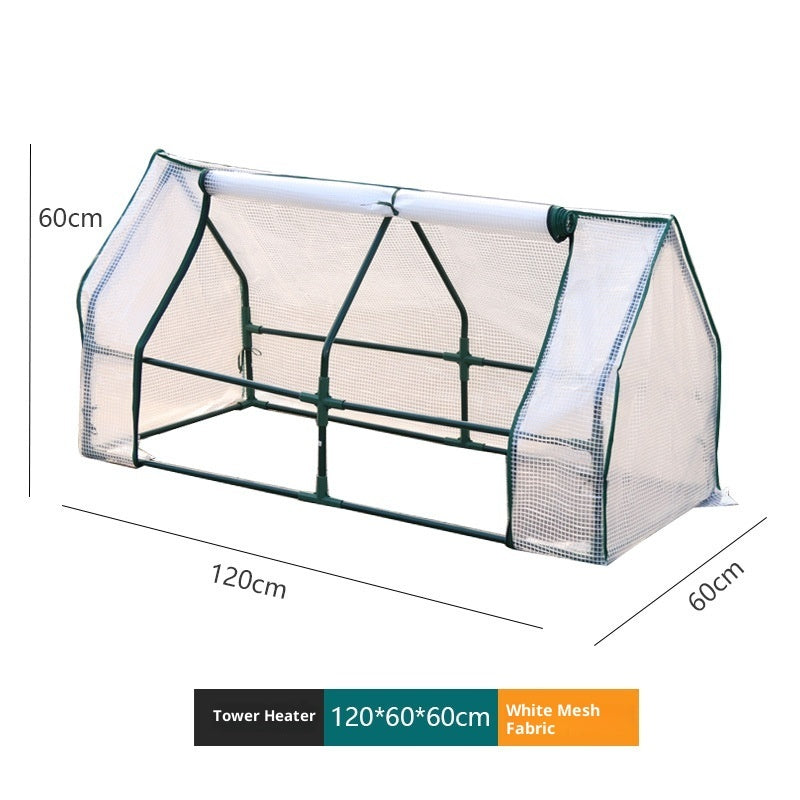 Mesh Fabric Insulated Greenhouse
