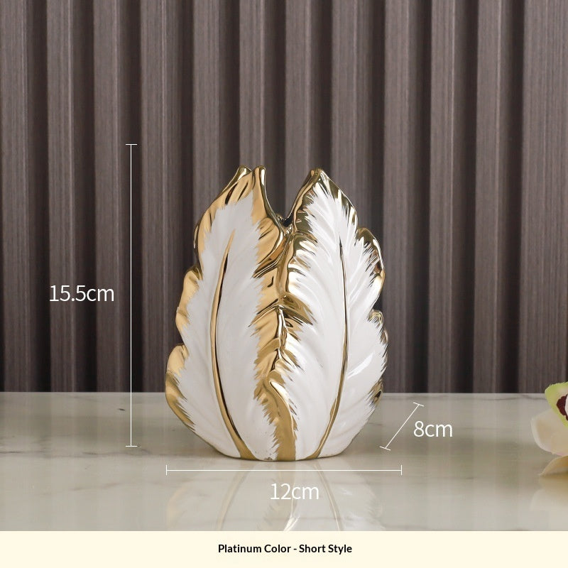 Ceramic Feather Vases