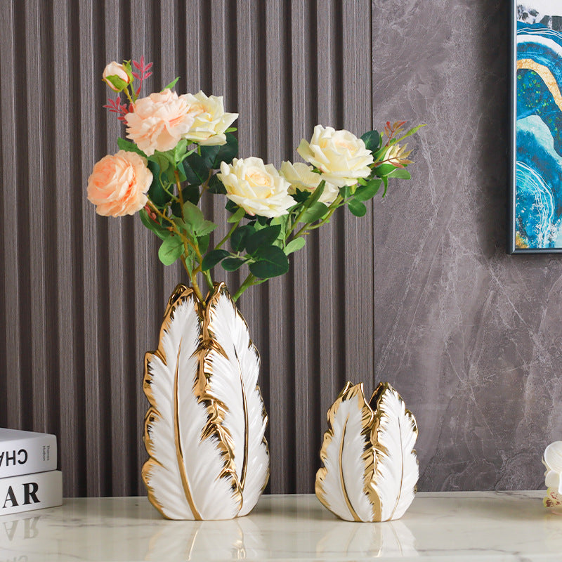Ceramic Feather Vases