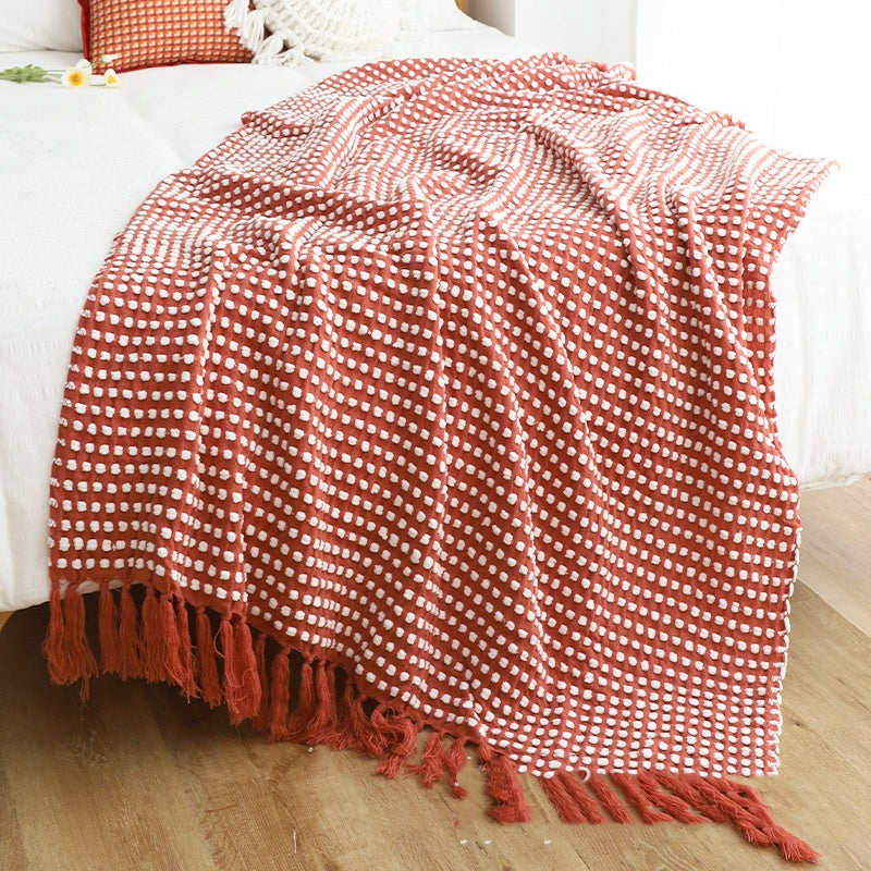 Chenille Knitted Casual Throw Blanket