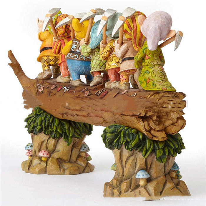 Resin Seven Dwarfs Garden Decor