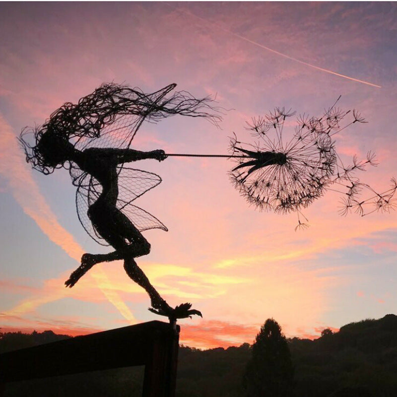 Flower Fairy Garden Sculptures